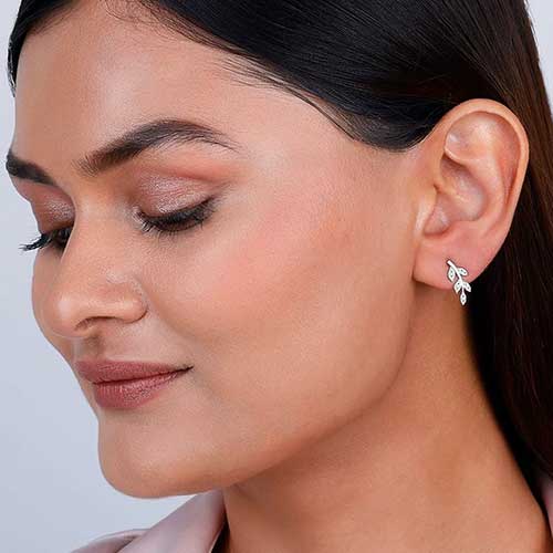 Silver Earring Model