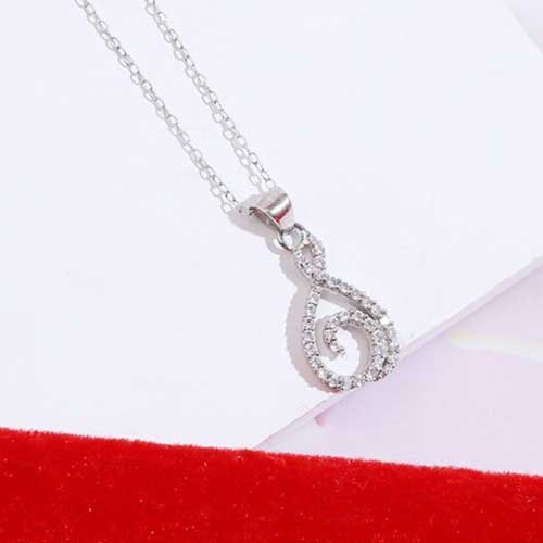 Modern Silver Necklace