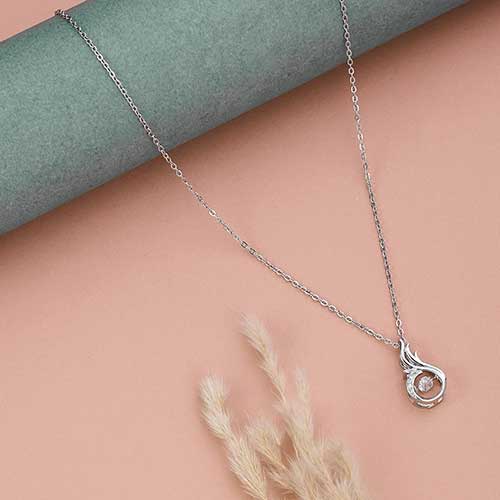 Modern Silver Necklace